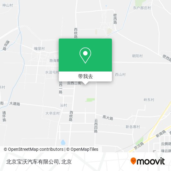 北京宝沃汽车有限公司地图