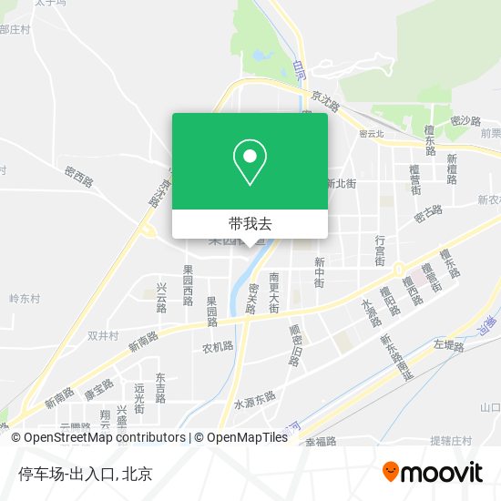 停车场-出入口地图