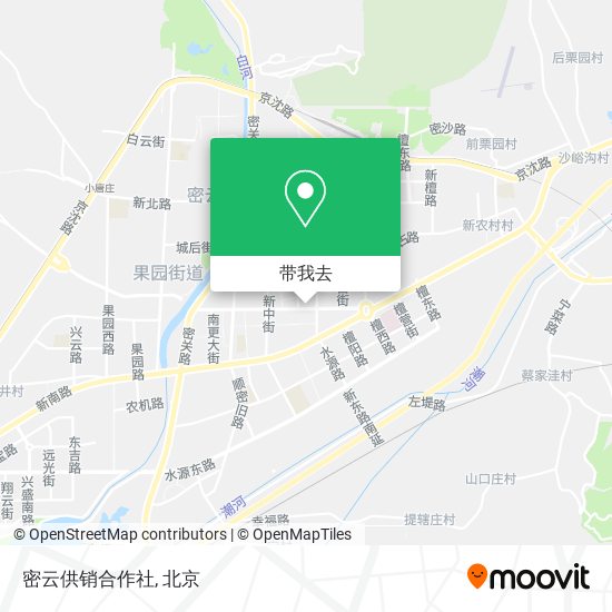密云供销合作社地图