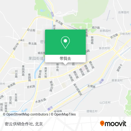 密云供销合作社地图
