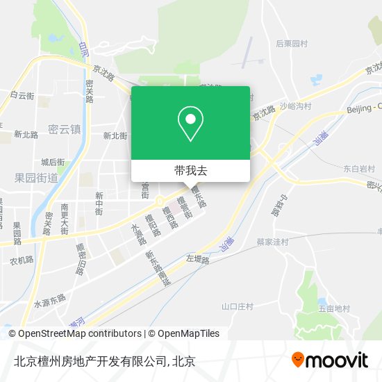 北京檀州房地产开发有限公司地图