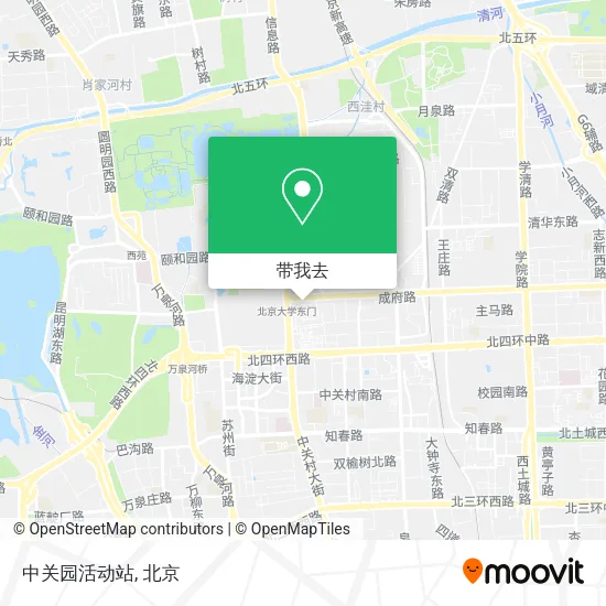 中关园活动站地图