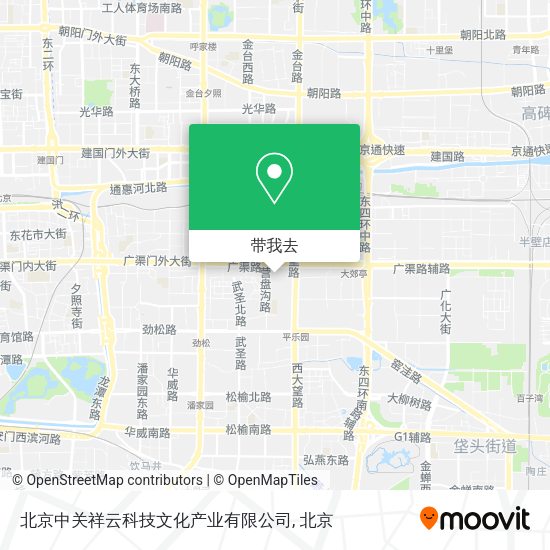 北京中关祥云科技文化产业有限公司地图