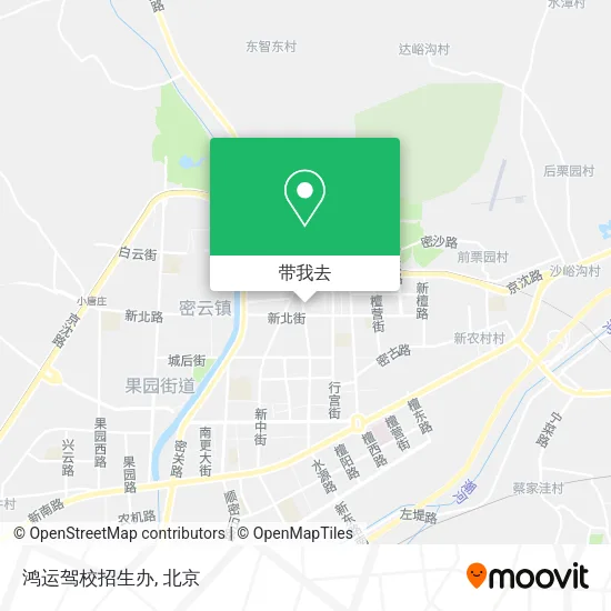 鸿运驾校招生办地图