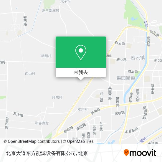 北京大道东方能源设备有限公司地图