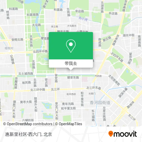 惠新里社区-西六门地图