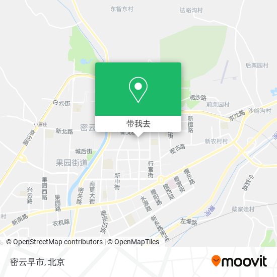 密云早市地图