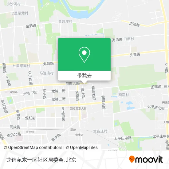 龙锦苑东一区社区居委会地图