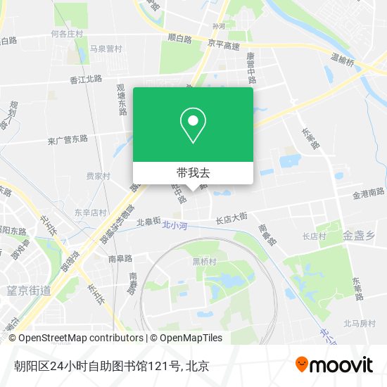 朝阳区24小时自助图书馆121号地图