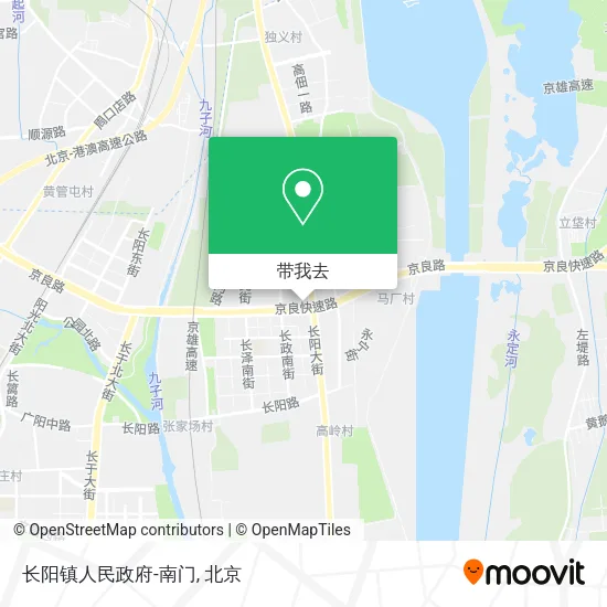 长阳镇人民政府-南门地图
