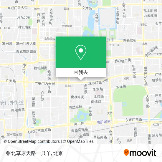 张北草原天路一只羊地图