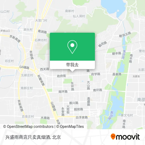 兴盛雨商店只卖真烟酒地图