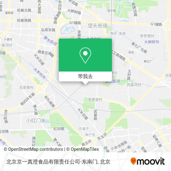 北京京一真澄食品有限责任公司-东南门地图