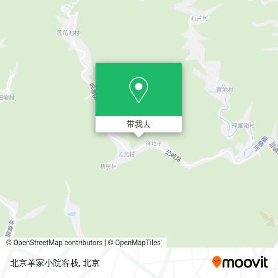 北京单家小院客栈地图