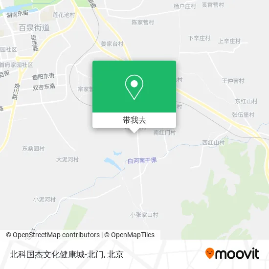 北科国杰文化健康城-北门地图