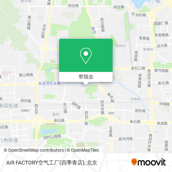 AIR FACTORY空气工厂(四季青店)地图