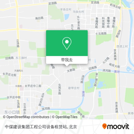 中煤建设集团工程公司设备租赁站地图