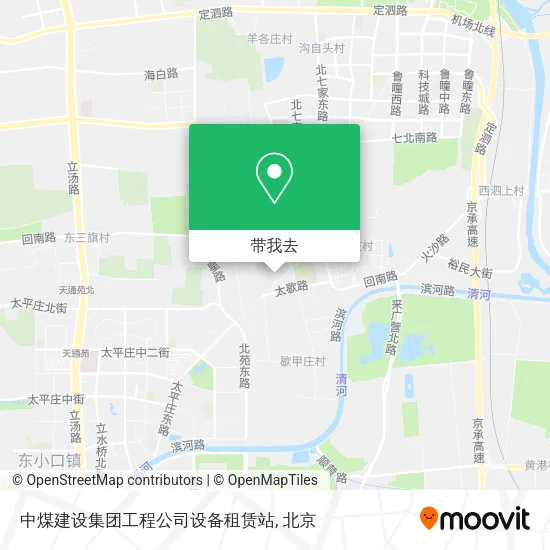中煤建设集团工程公司设备租赁站地图
