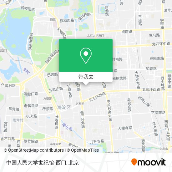 中国人民大学世纪馆-西门地图