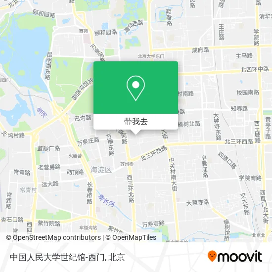 中国人民大学世纪馆-西门地图