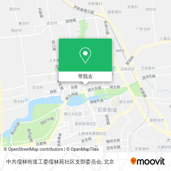 中共儒林街道工委儒林苑社区支部委员会地图