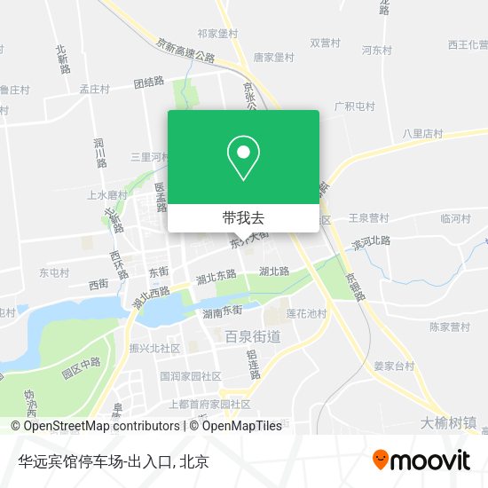 华远宾馆停车场-出入口地图