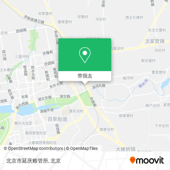 北京市延庆粮管所地图
