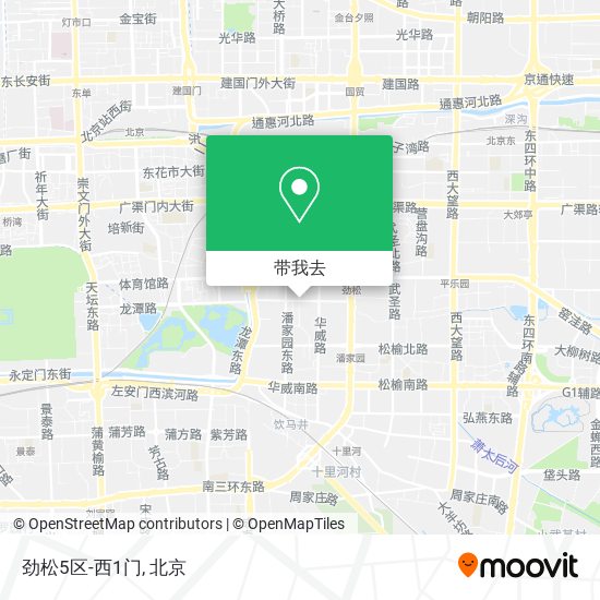 劲松5区-西1门地图