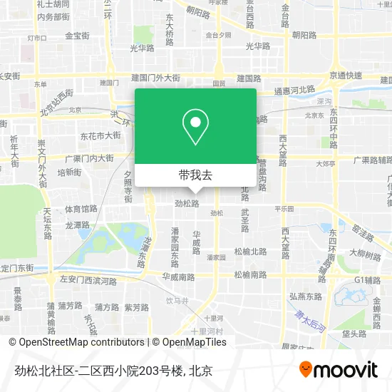 劲松北社区-二区西小院203号楼地图