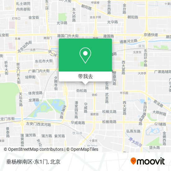 垂杨柳南区-东1门地图