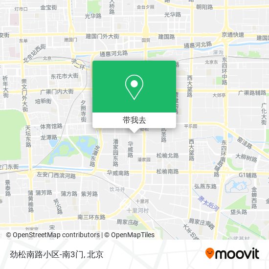劲松南路小区-南3门地图