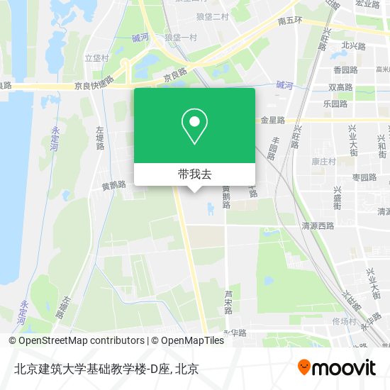 北京建筑大学基础教学楼-D座地图