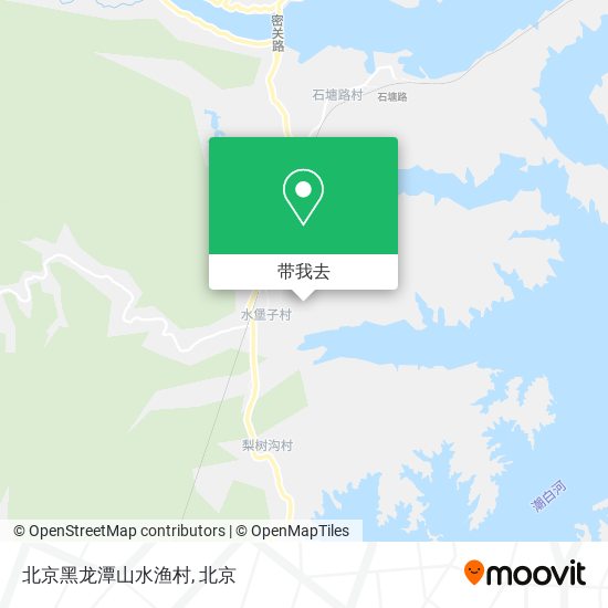北京黑龙潭山水渔村地图