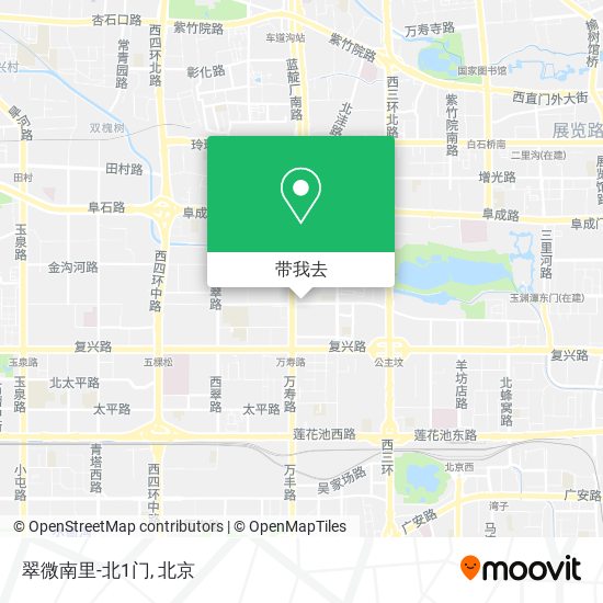 翠微南里-北1门地图