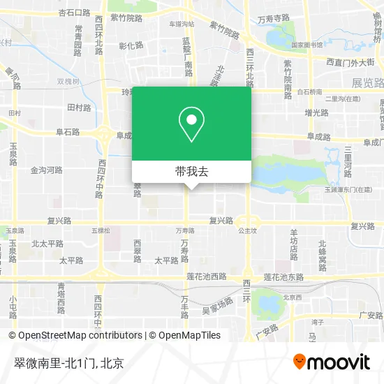 翠微南里-北1门地图