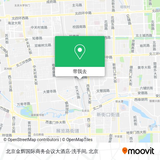 北京金辉国际商务会议大酒店-洗手间地图