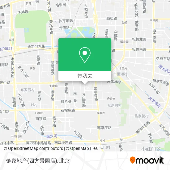 链家地产(四方景园店)地图