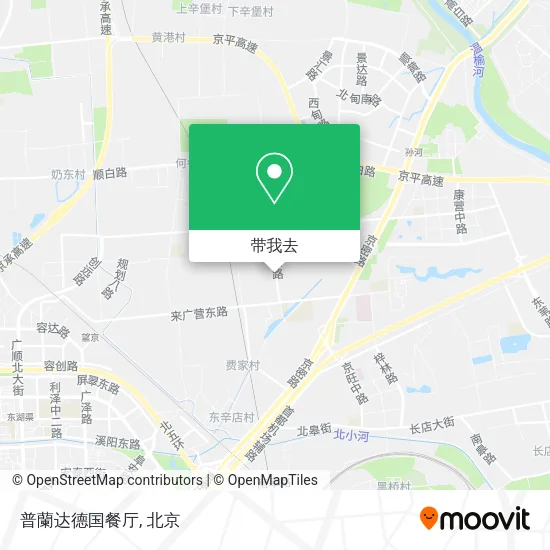 普蘭达德国餐厅地图
