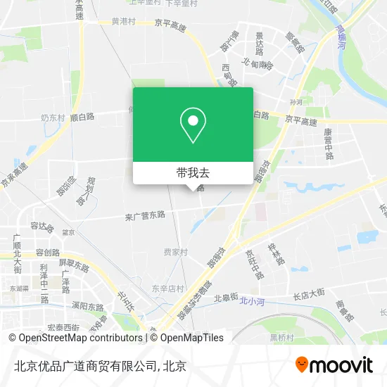 北京优品广道商贸有限公司地图