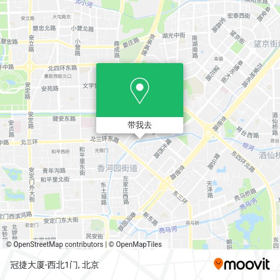冠捷大厦-西北1门地图