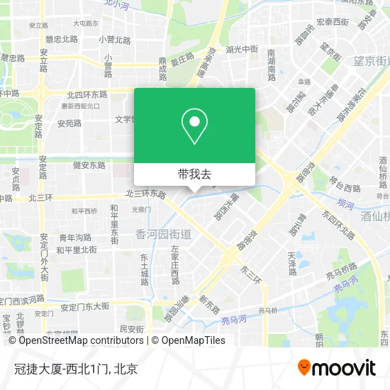 冠捷大厦-西北1门地图