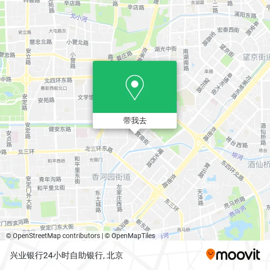 兴业银行24小时自助银行地图