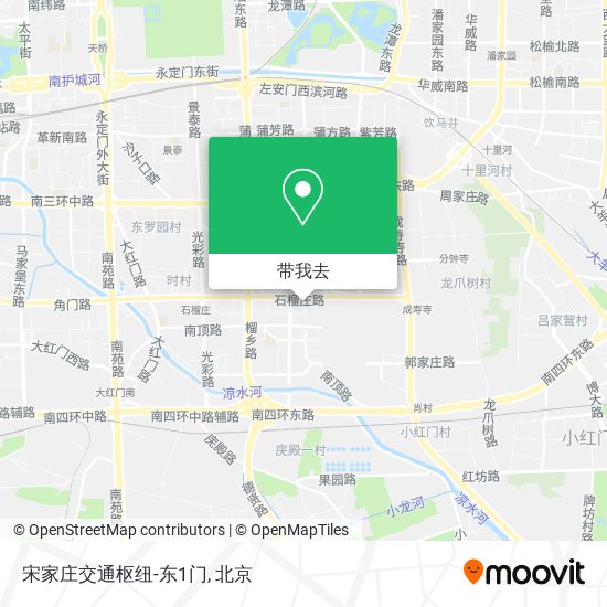 宋家庄交通枢纽-东1门地图