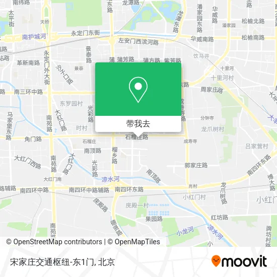 宋家庄交通枢纽-东1门地图