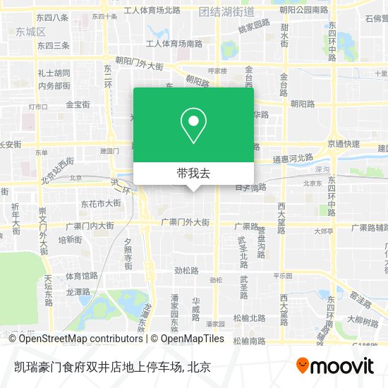 凯瑞豪门食府双井店地上停车场地图