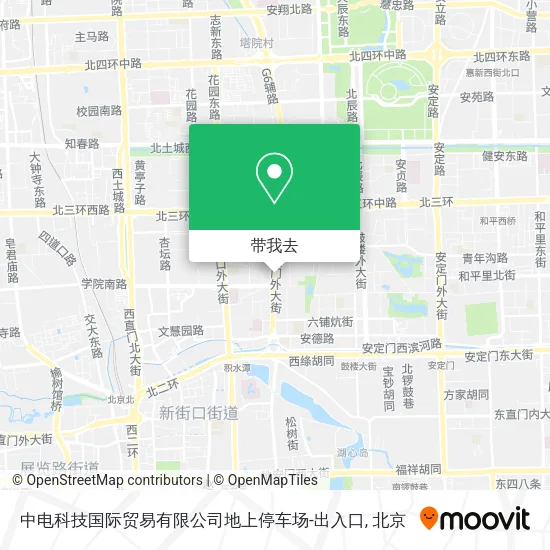 中电科技国际贸易有限公司地上停车场-出入口地图