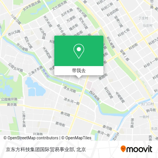 京东方科技集团国际贸易事业部地图