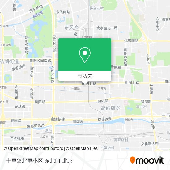十里堡北里小区-东北门地图
