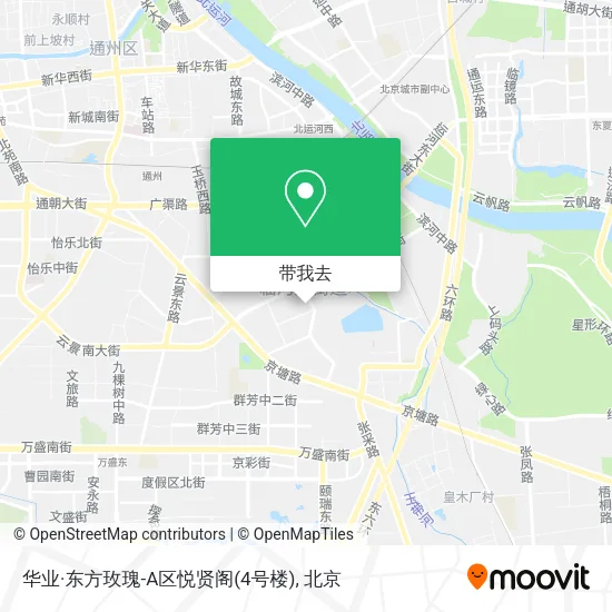 华业·东方玫瑰-A区悦贤阁(4号楼)地图
