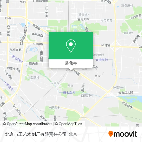 北京市工艺木刻厂有限责任公司地图